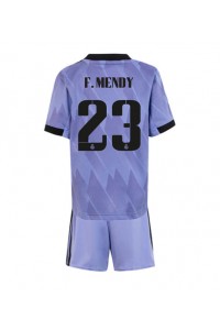 Real Madrid Ferland Mendy #23 Babyklær Borte Fotballdrakt til barn 2022-23 Korte ermer (+ Korte bukser)